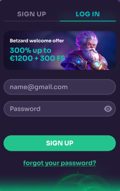Bet Zard Login form
